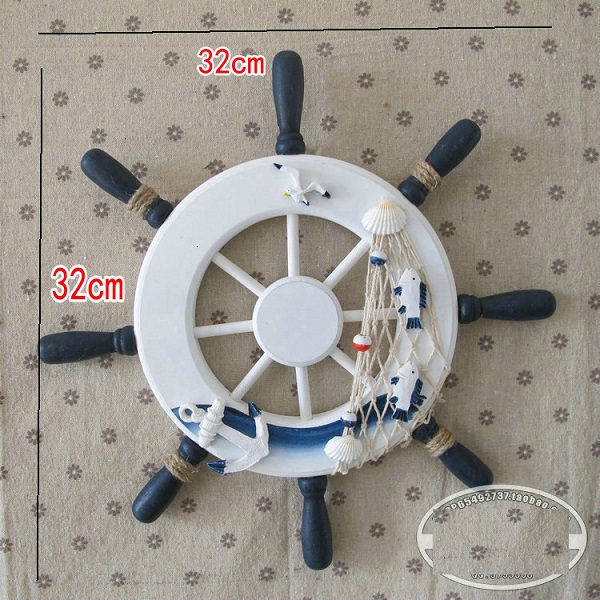 bánh lái gỗ trang trí